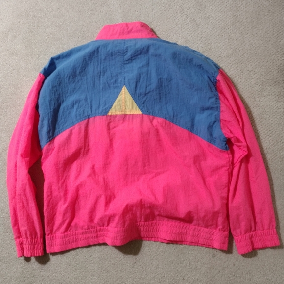 Vtg Pacific Coast Highway Fluorescent Windbreaker Unisex Large - Picture 3 of 4